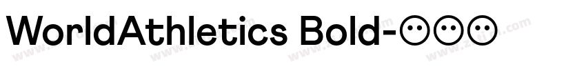 WorldAthletics Bold字体转换